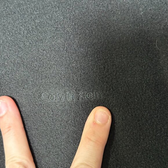 Calvin Klein Tech Fleece Men’s Fleece Jacket Black Size XL Full Zip - Picture 3 of 13